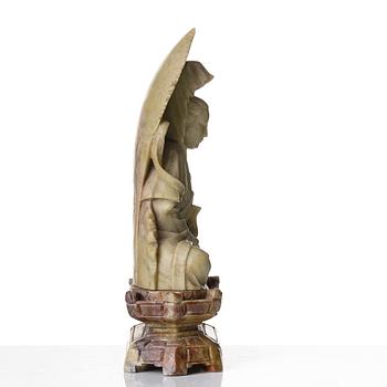 Skulptur, soapstone. Kina, tidigt 1900-tal.