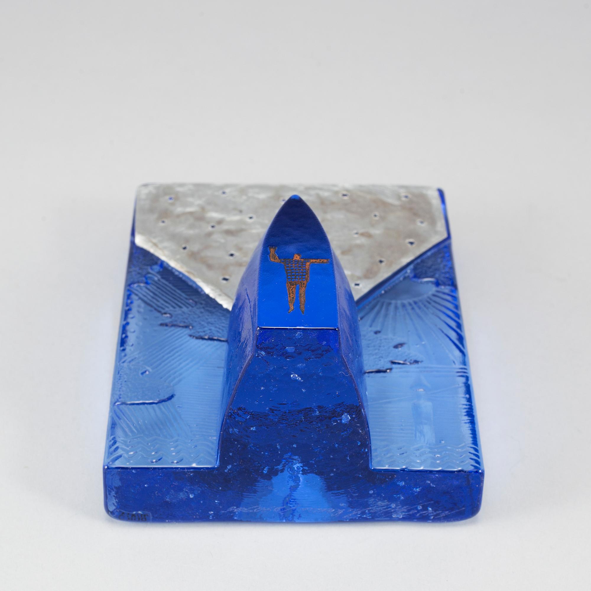 BERTIL VALLIEN, skulptur, glas. Signerad. Kosta Boda.