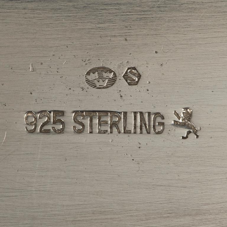 A sterling silver bowl, Swedish import mark, 20th century.