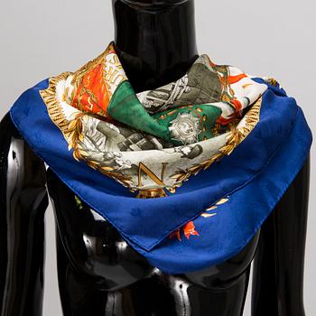 HERMÈS Two Silk Scarfs.