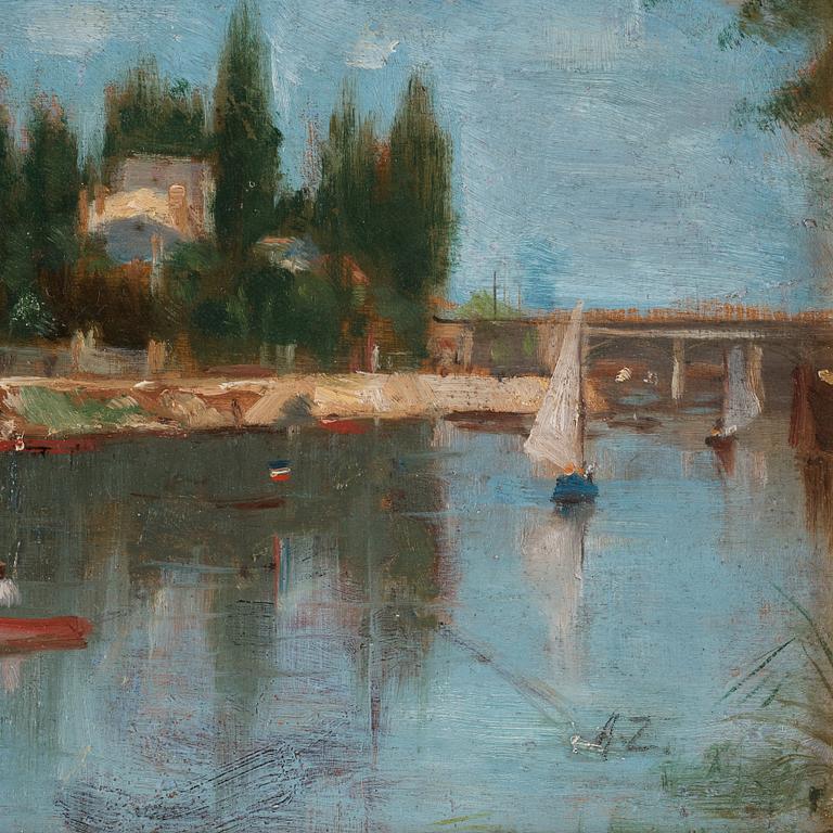 Axel Zachrison, Flodlandskap.