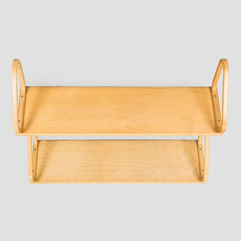 Alvar Aalto, two '112B' shelves, Artek, late 20th century.
