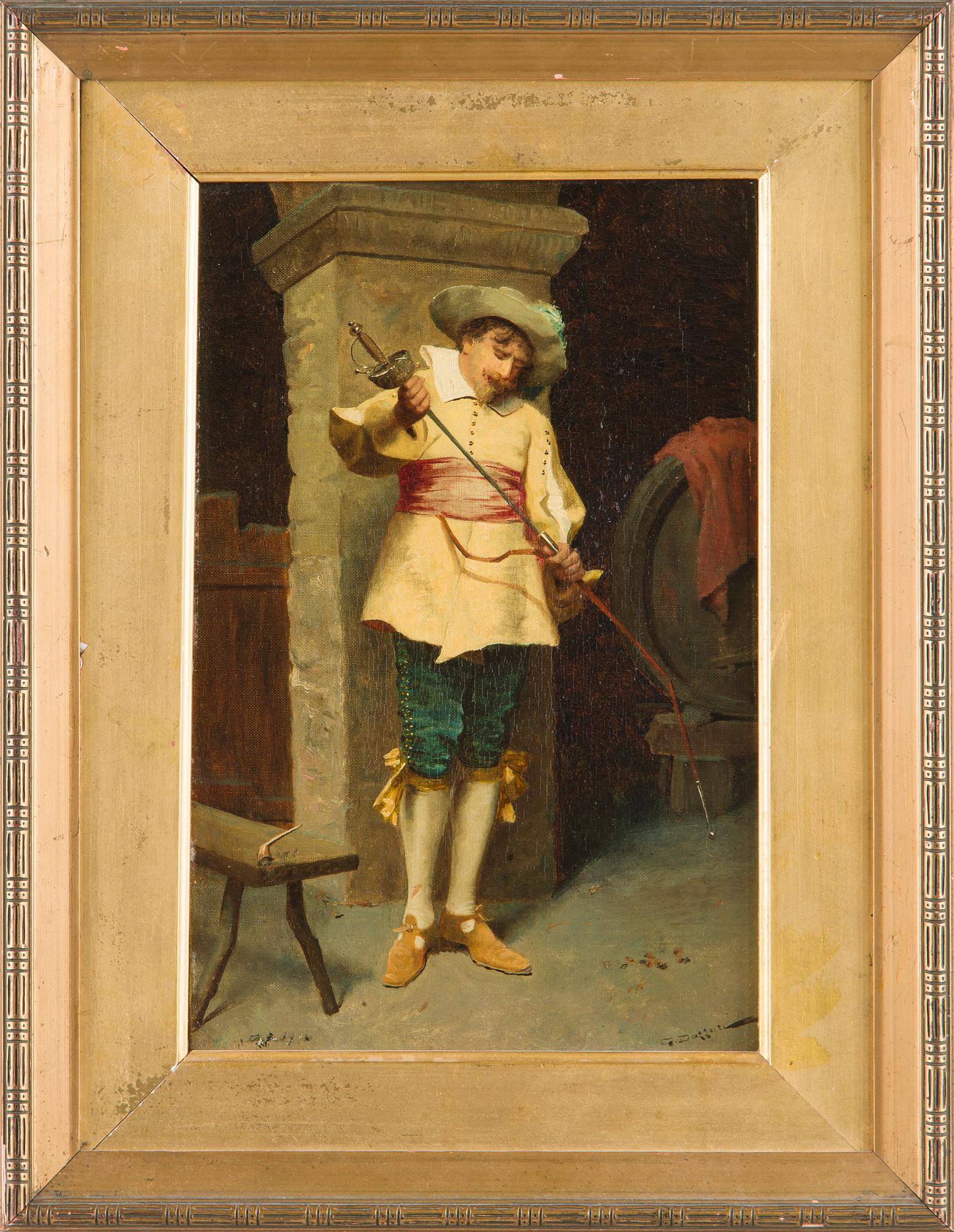 Tuntematon taiteilija, 1800-luku, signeerauksella.