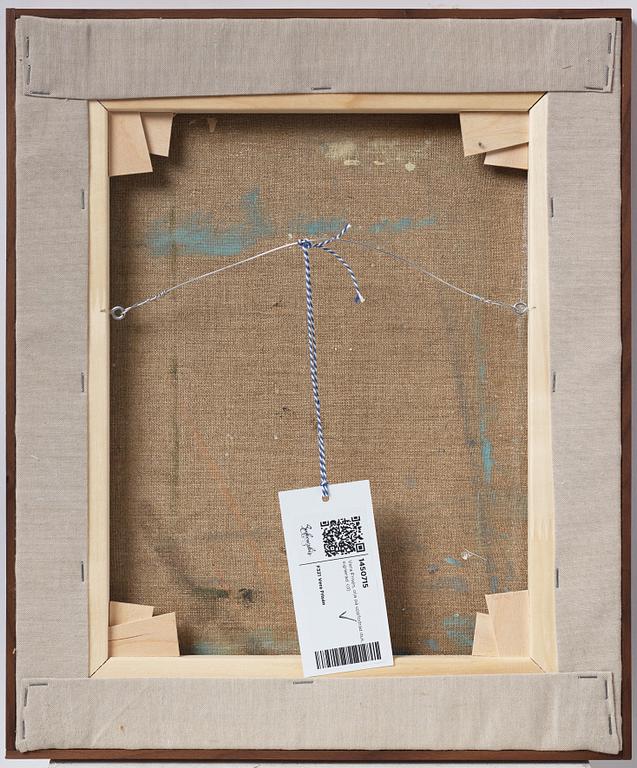 Vera Frisén, oil on relined canvas, signed.