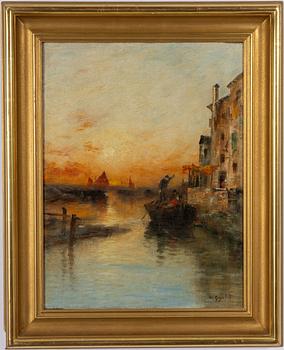 Wilhelm von Gegerfelt, Sunset over Venice.