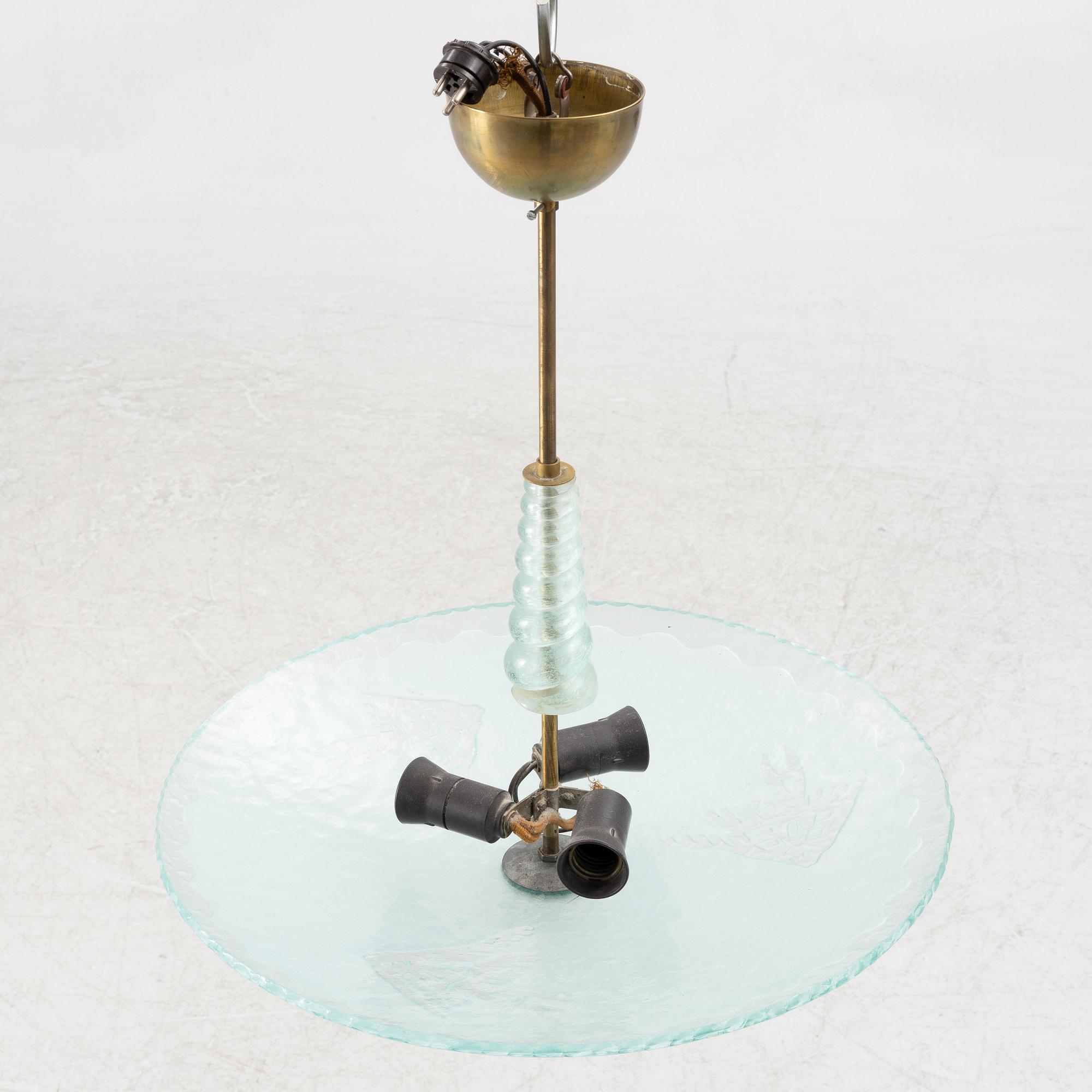 A "Swedish Grace" ceiling lamp, 1930s.