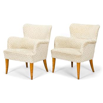 Gunnel Nyman, a pair of late 1930's armchairs for Oy Boman Ab.