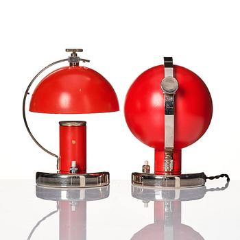 Erik Tidstrand, a pair of table lamps, modell "29379", Nordiska Kompaniet 1930s.