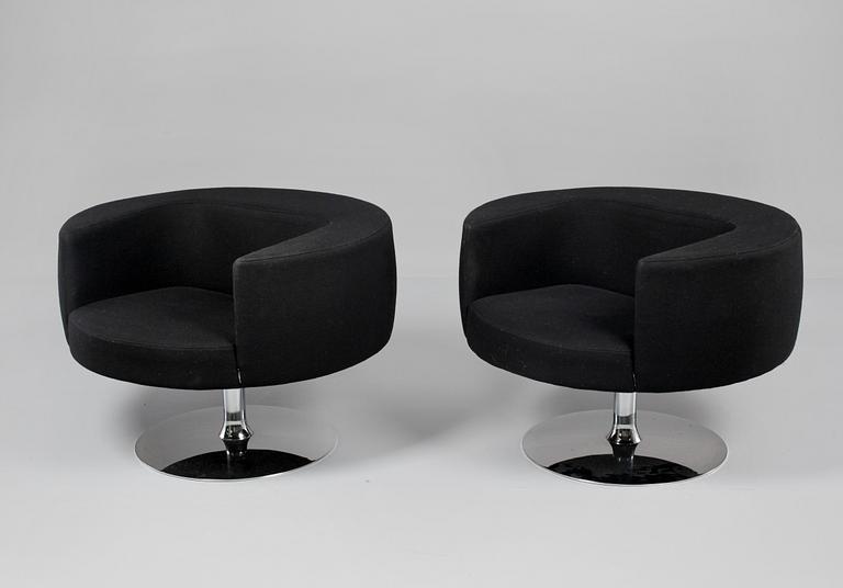 FÅTÖLJER, ett par, "Zero", Marre Moerel, Offecct, 2007.