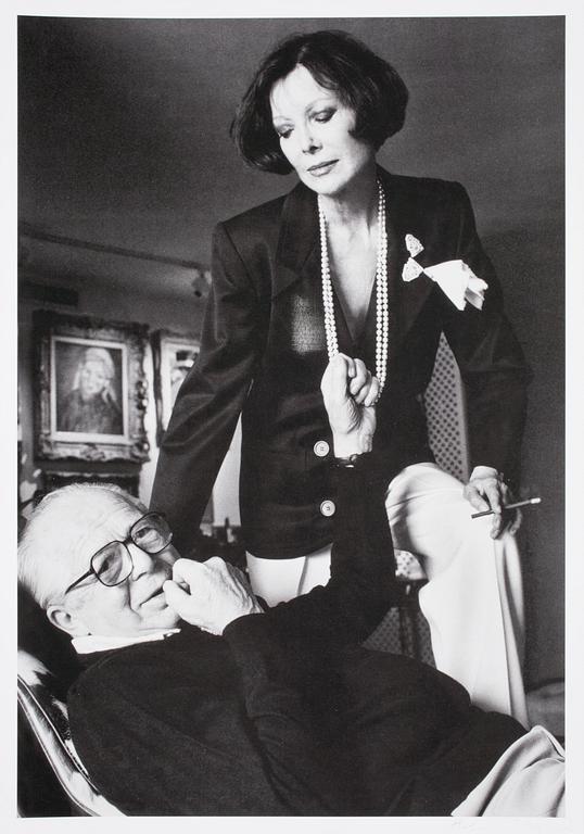 HELMUT NEWTON, Billy Wilder and his wife,  Vanity Fair, 1985. Sign.