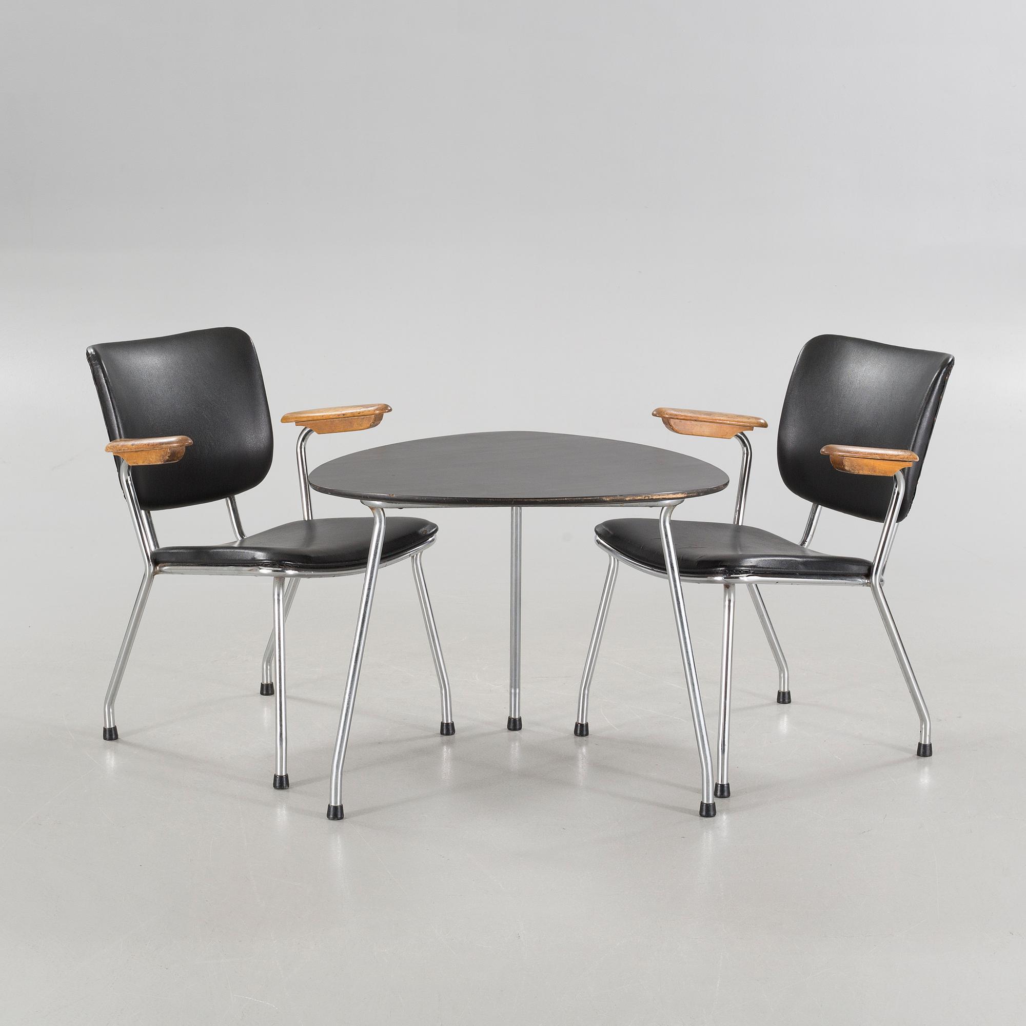 A set of office furniture by Lindqvist Verkstad AB.