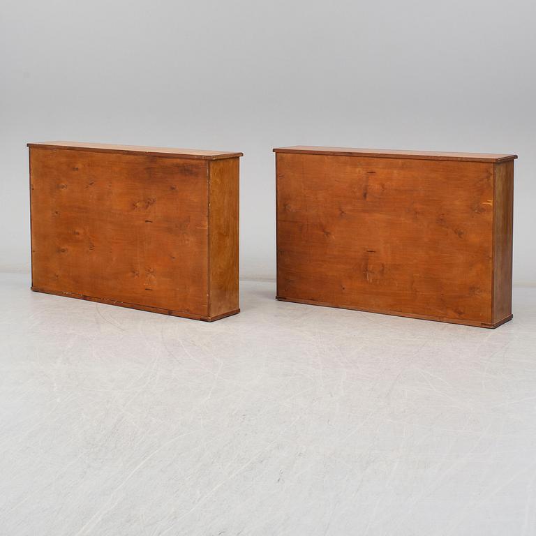 A pair of bookshelves, 1920s / 30s.