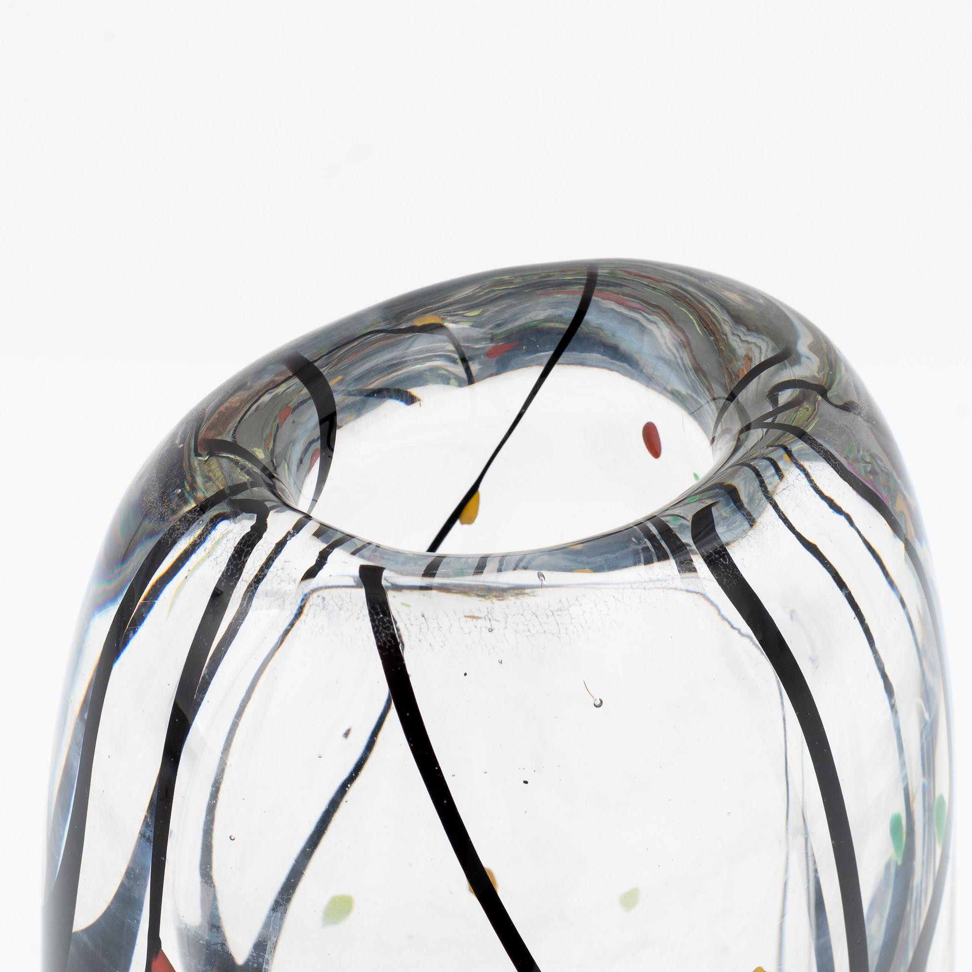 Vicke Lindstrand, vas, glas, "Höst", Kosta glasbruk, 1950-60-tal.