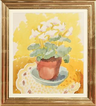 Agnes Cleve · AGNES CLEVE, akvarell, signerad.