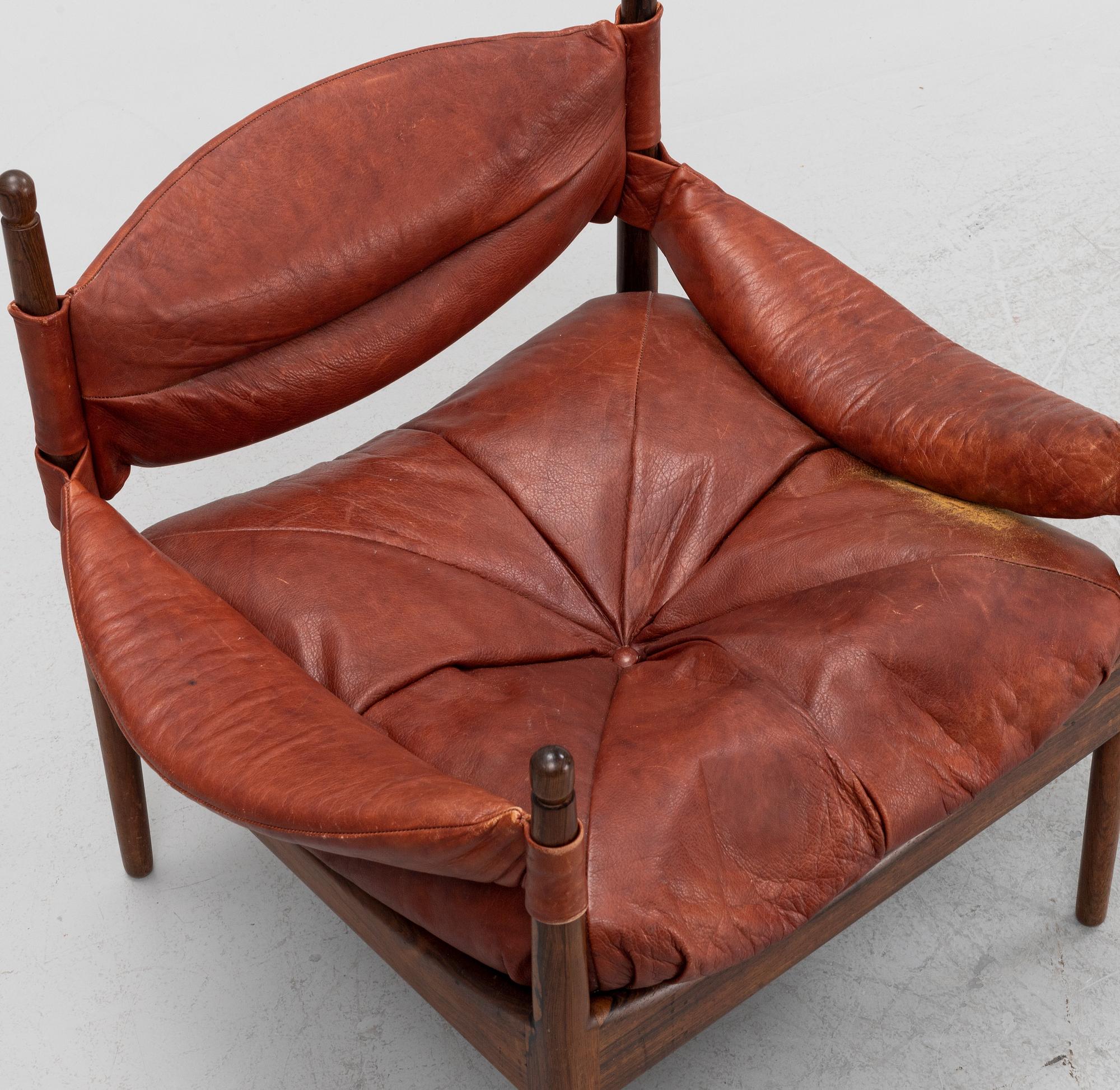 Christian Vedel, 'Modus' rosewood easy chair, Denmark, 1960's.
