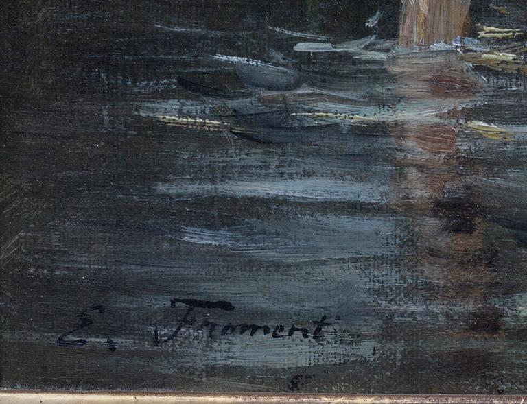 OKÄND KONSTNÄR, 1800-tal, signerad E Froment.