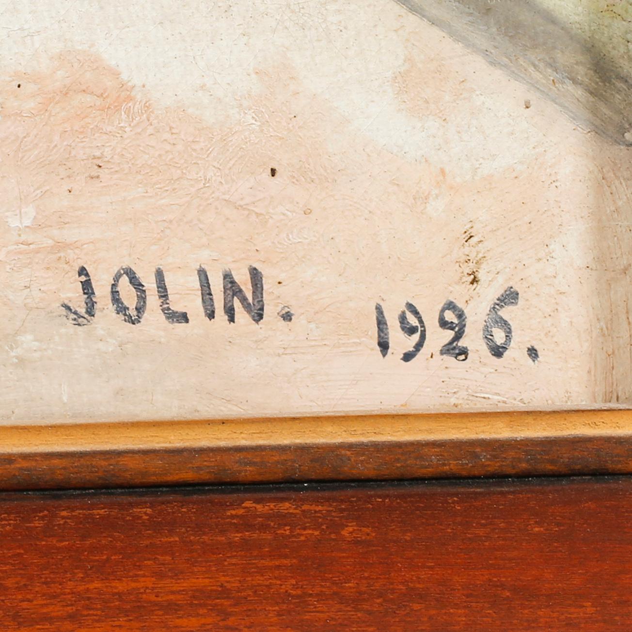 EINAR JOLIN, olja på duk, signerad Jolin och daterad 1926.
