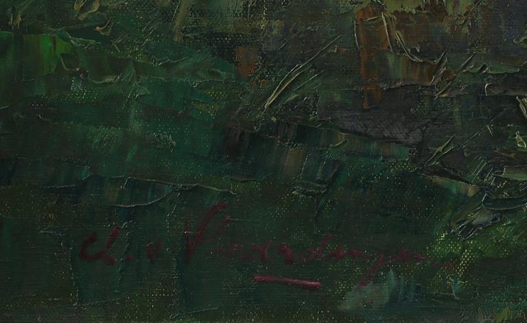 CLEMENT VAN VLAARDINGEN, olja på duk, signerad.