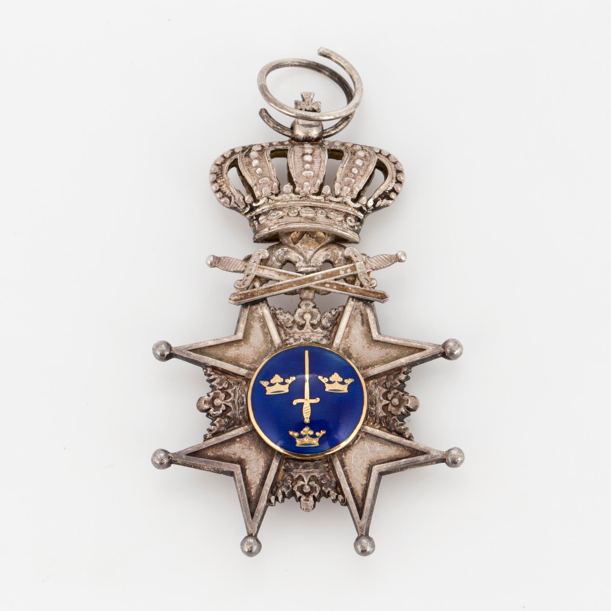 ORDENSTECKEN, Svärdsorden "Pro Patria", silver.