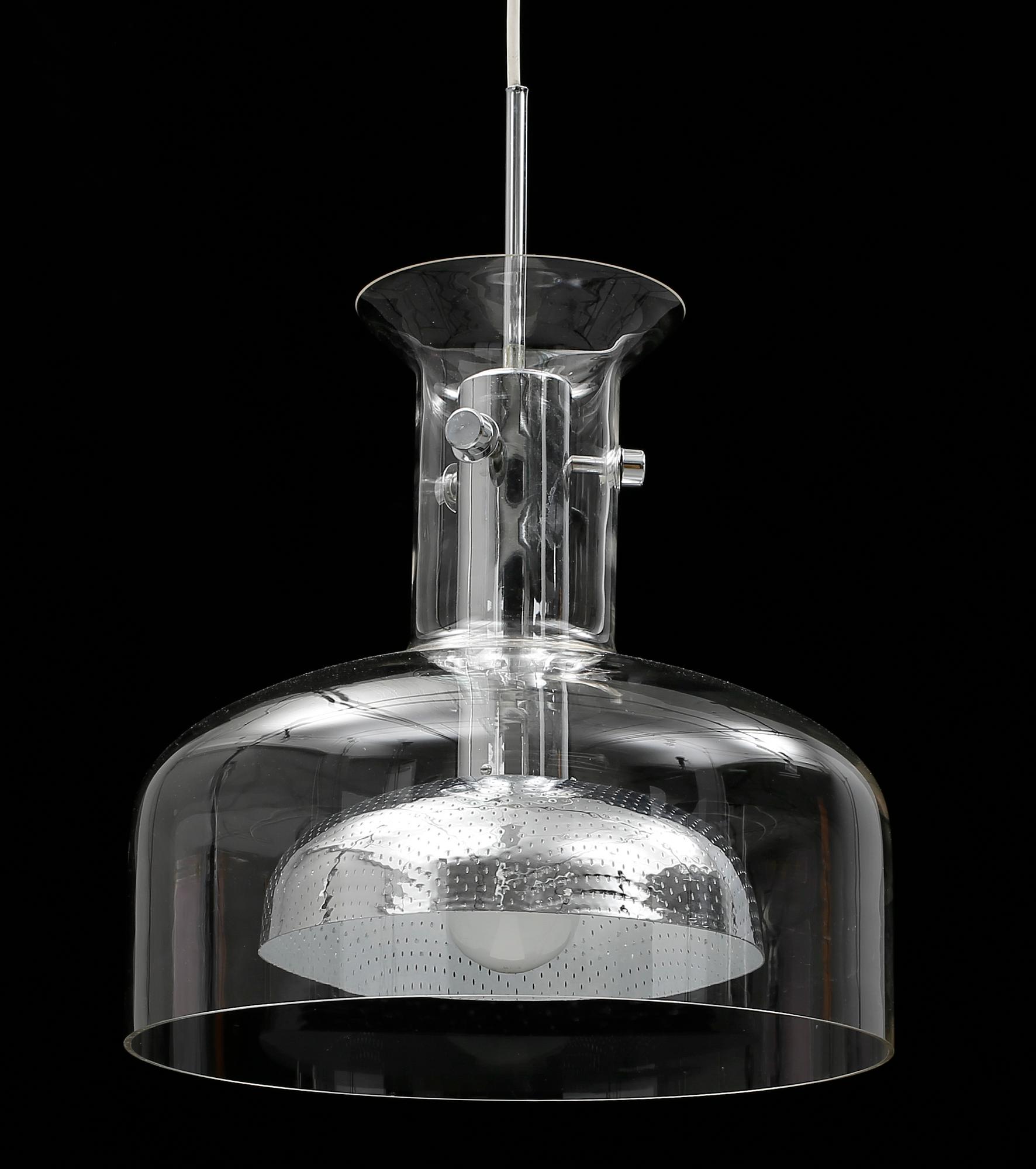 TAKLAMPA, "Crystal", Anders Pehrson, Ateljé Lyktan, Åhus, 1900-talets andra hälft.