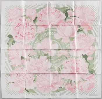 HERMÈS, scarf, 'Les pivoines'.