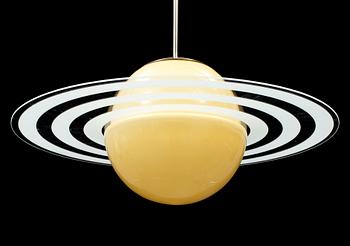 A Saturn type ceiling light, mid 20th Century.
