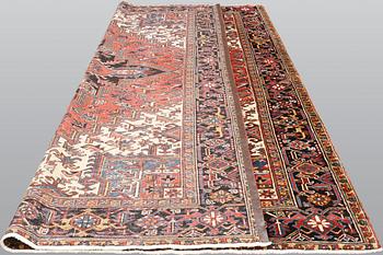 A carpet, Heriz, c. 340 x 252 cm.