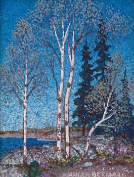 577. Oskar Bergman, Birch trees in spring.