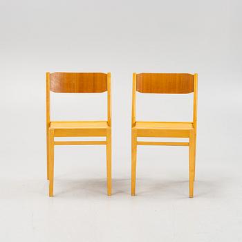 A set of six chairs, Edsbyverken, mid 20th Century.