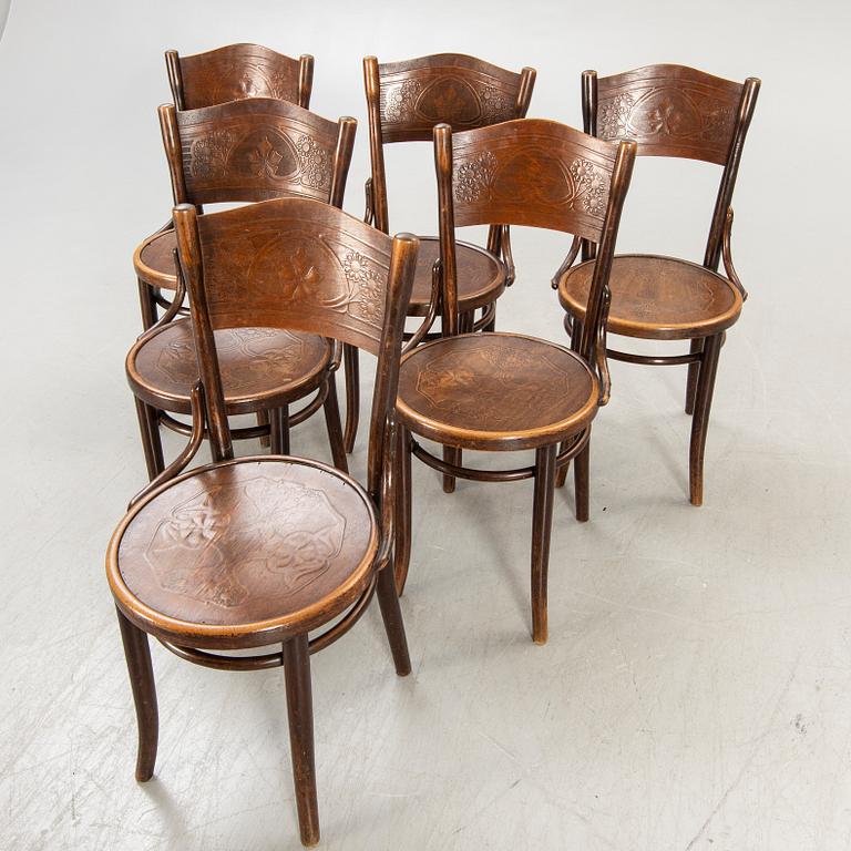 A set of six Thonet chairs first half of the 20th century.
