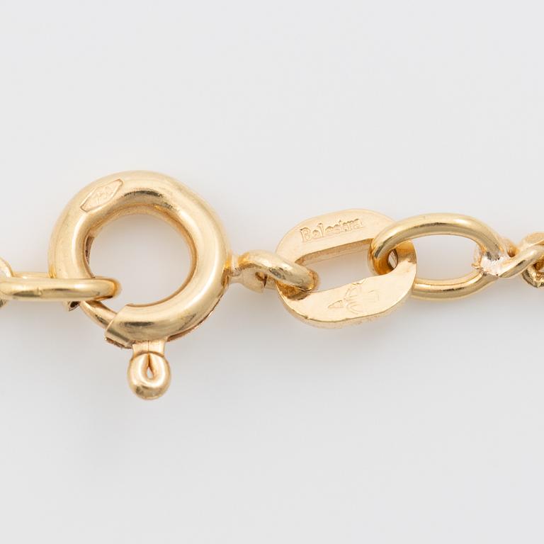 18K gold chain, Balestra.