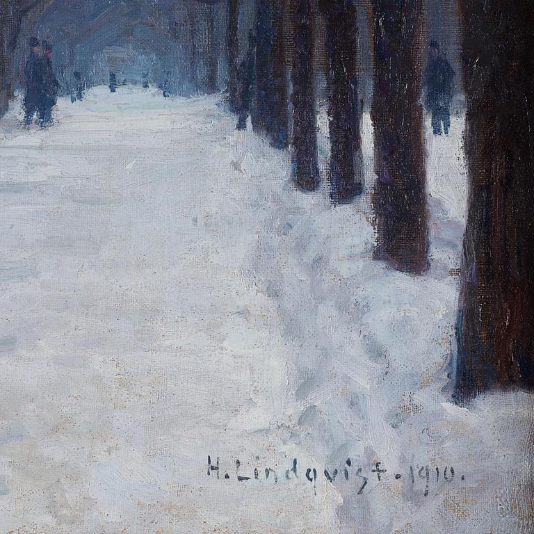 Herman Lindqvist, Winters day in Humlegården.