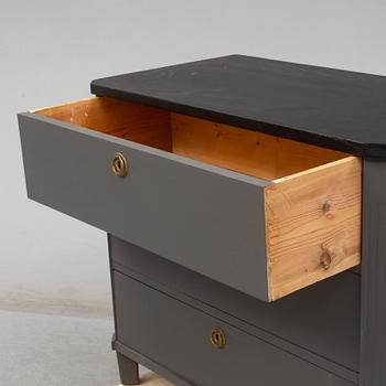 a mid 20th century gustavian style chest of drawers.