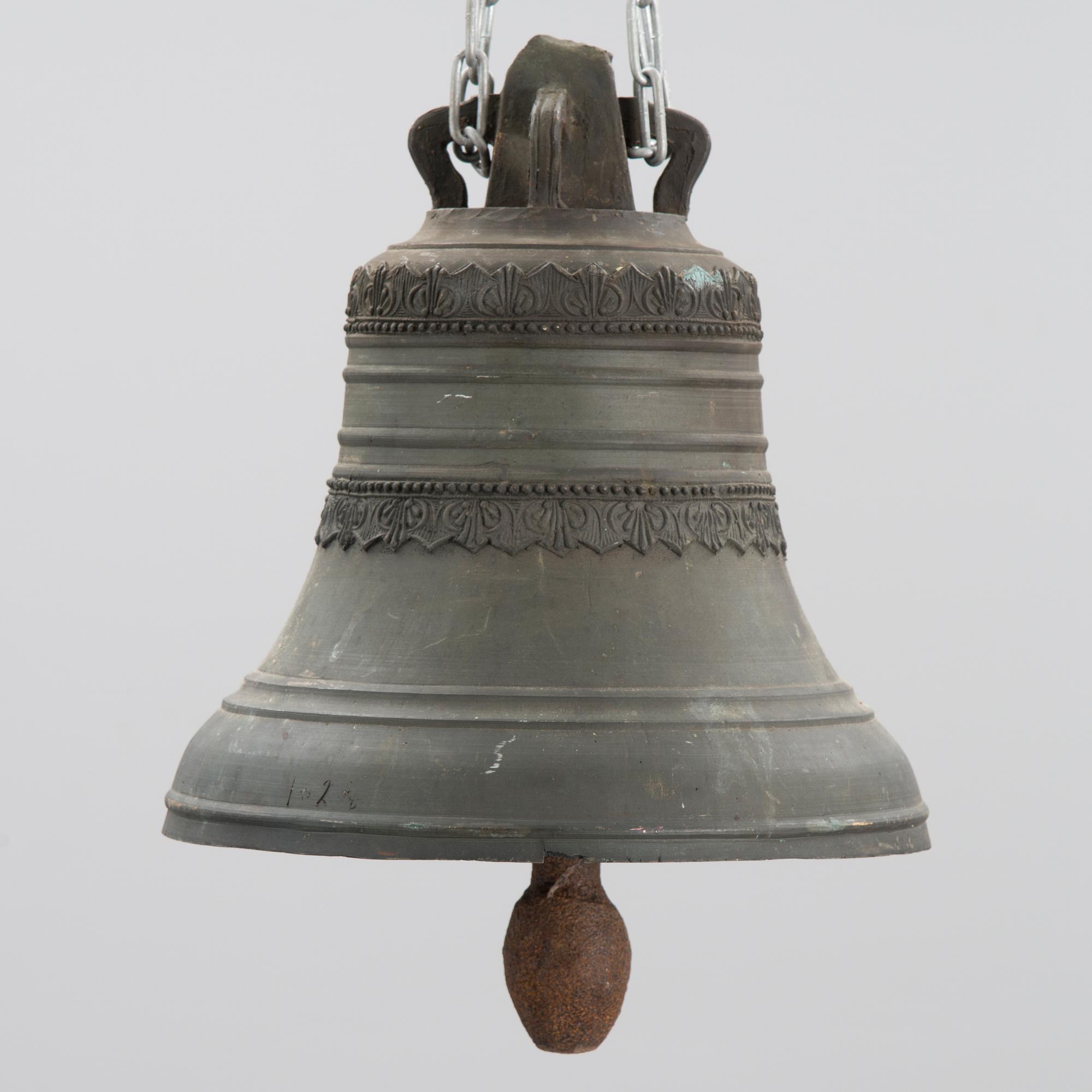 A 19th century bronze church bell.