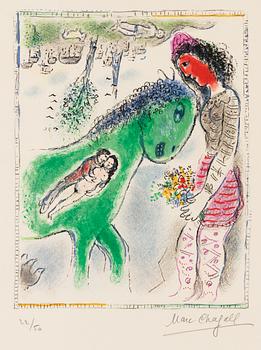370. Marc Chagall, "Le cheval vert".