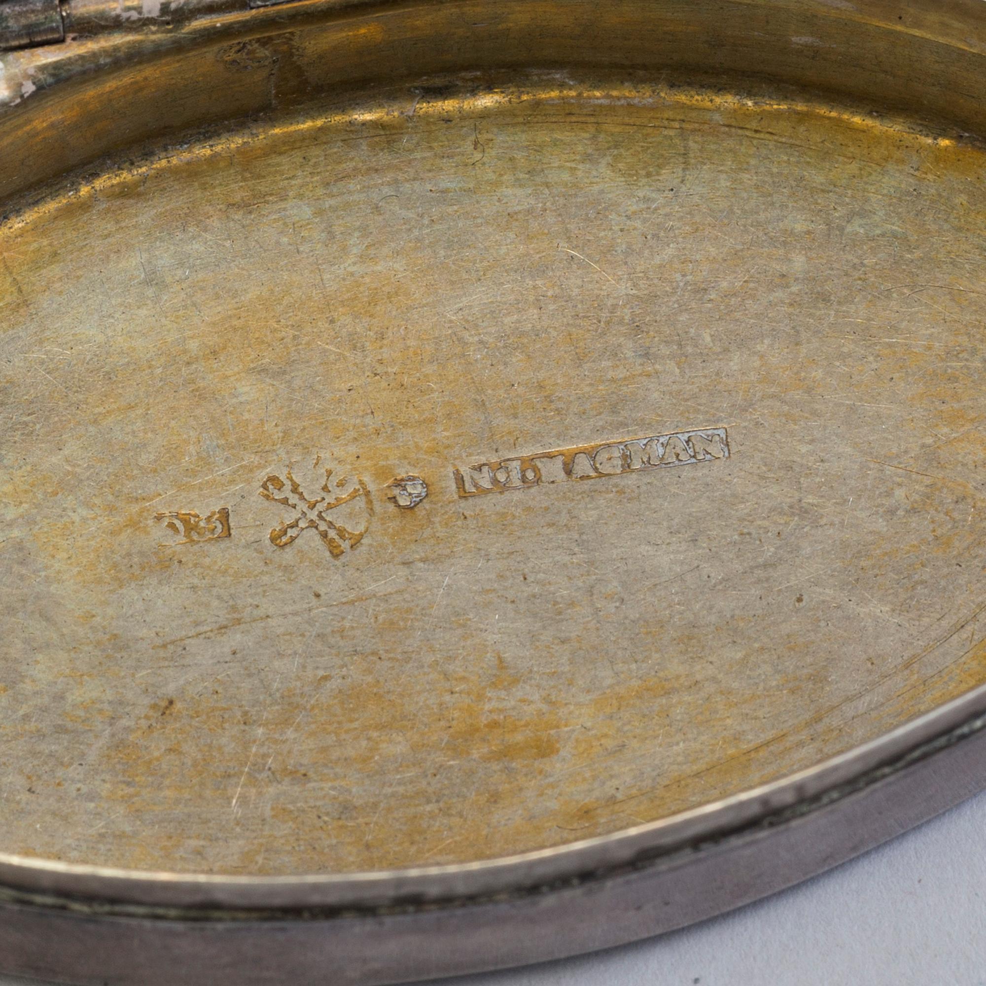 A 1820s silver snuff box by N I Hagman, Sundsvall, Sweden.