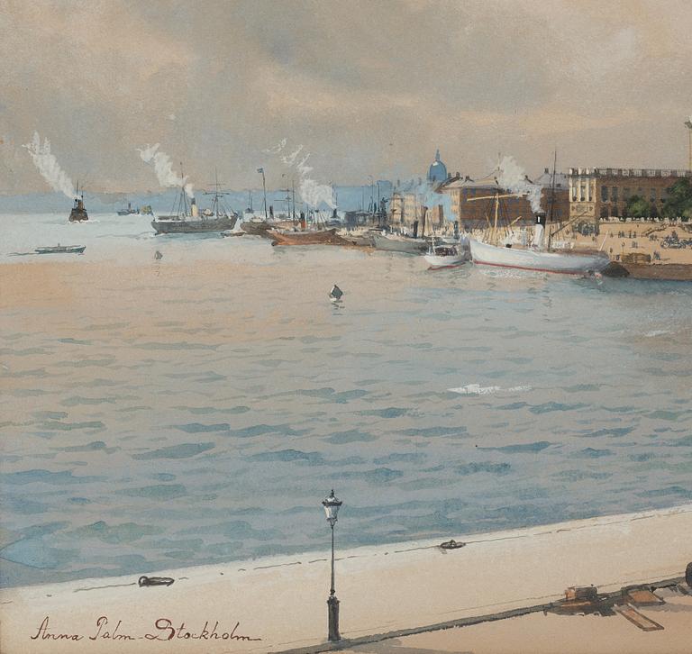 Anna Palm de Rosa, Vy över Kungliga slottet, Stockholm.