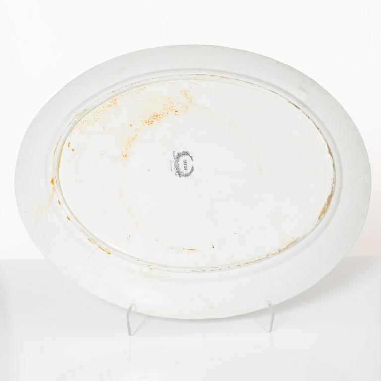 Dinner service, 100 pieces, creamware, "Iris", Rörstrand, second half of the 20th Century.