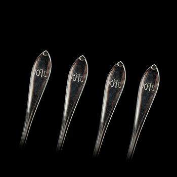 BESTICKPARTI, ca 95 delar, silver, mest Sverige och 1900-tal. Tot ca 3000 gram.