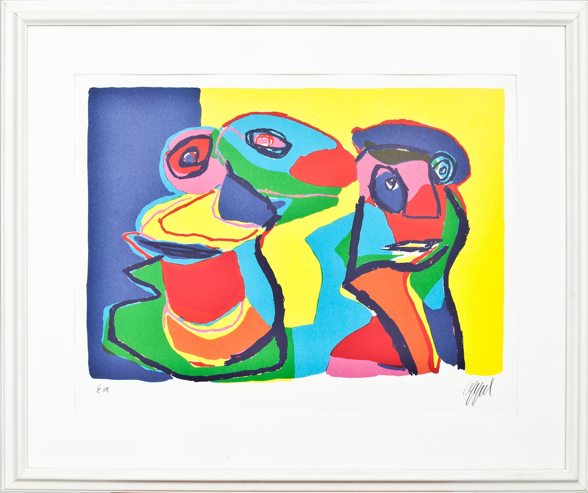 KAREL APPEL, färglitografi, sign o E.a.