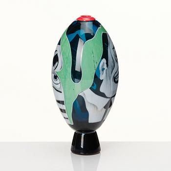 Peter Hermansson, a 'graal' glass vase 'Such a scream', Boda, Sweden 2016.