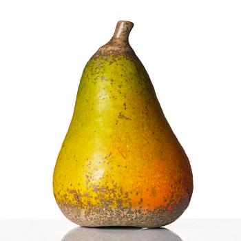 Hans Hedberg, a faience sculpture of a pear, Biot, France.