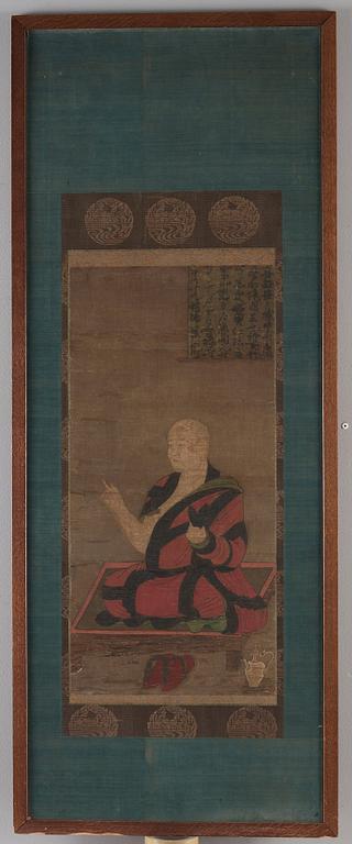 A Chinese or Japanese Tang-style copy of an older Chinese painting, presumably 11-13th Century.