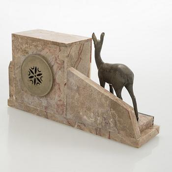 Pöytäkello, Art Déco, Ranska, 1930-luku.