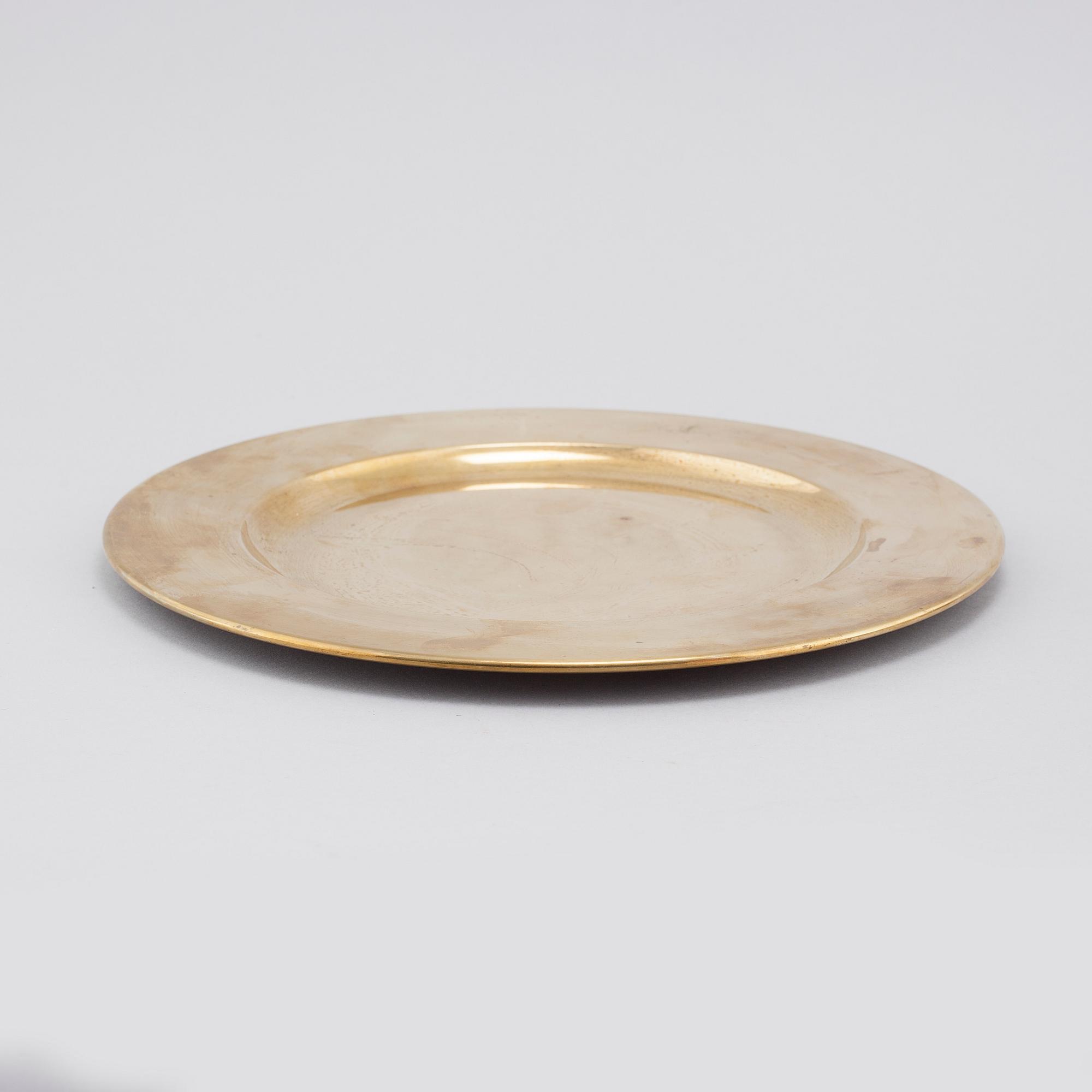 10 brass plates, second half of the 20th century.