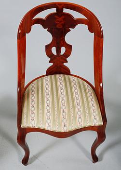 STOLAR, 3 st, s k Göteborgsstolar, 1900-talets slut.