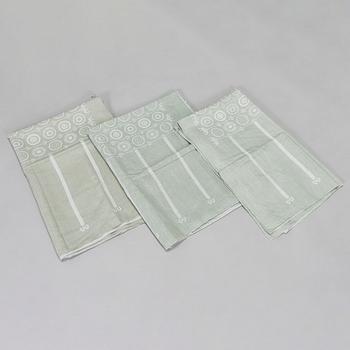Dora Jung, A set of tablecloths and napkins, Tampella Oy and Klässbols Linneväveri Ab, second half of 20th century.