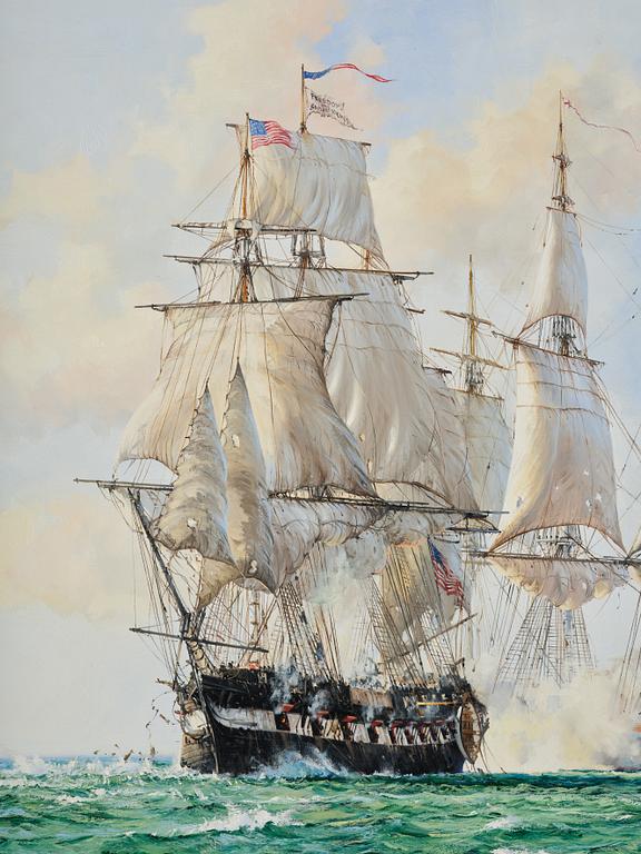 Barry Mason, "Shannon" in battle with "Chesapeake".