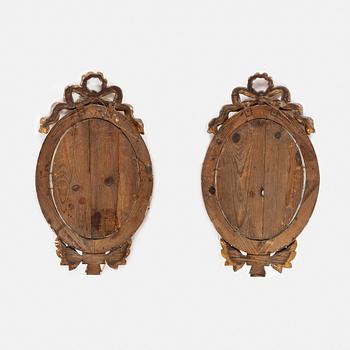 Spegellampetter, gustaviansk stil 1800-tal.
