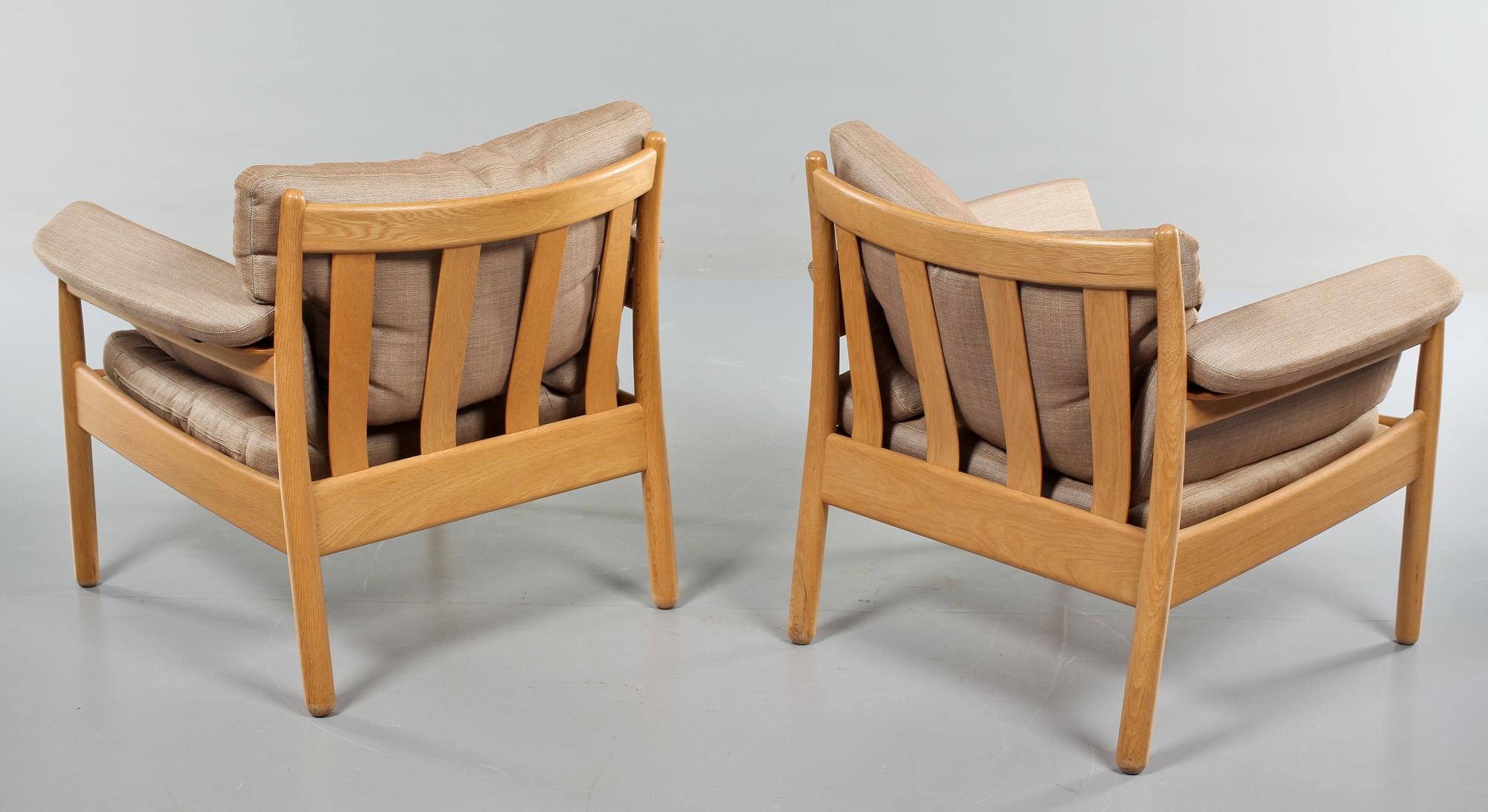 FÅTÖLJER, ett par, Gunnar Myrstrand, Källemo, 1960-tal.